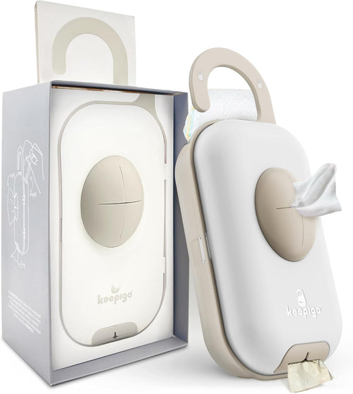Diaper Bag Wipe Dispenser | 3-in-1 Portable Diaper Caddy Organizer, Baby Wipe Holder with Disposable Bags | Baby Essentials for Newborns, Toddlers, Travel & Baby Shower Gifts