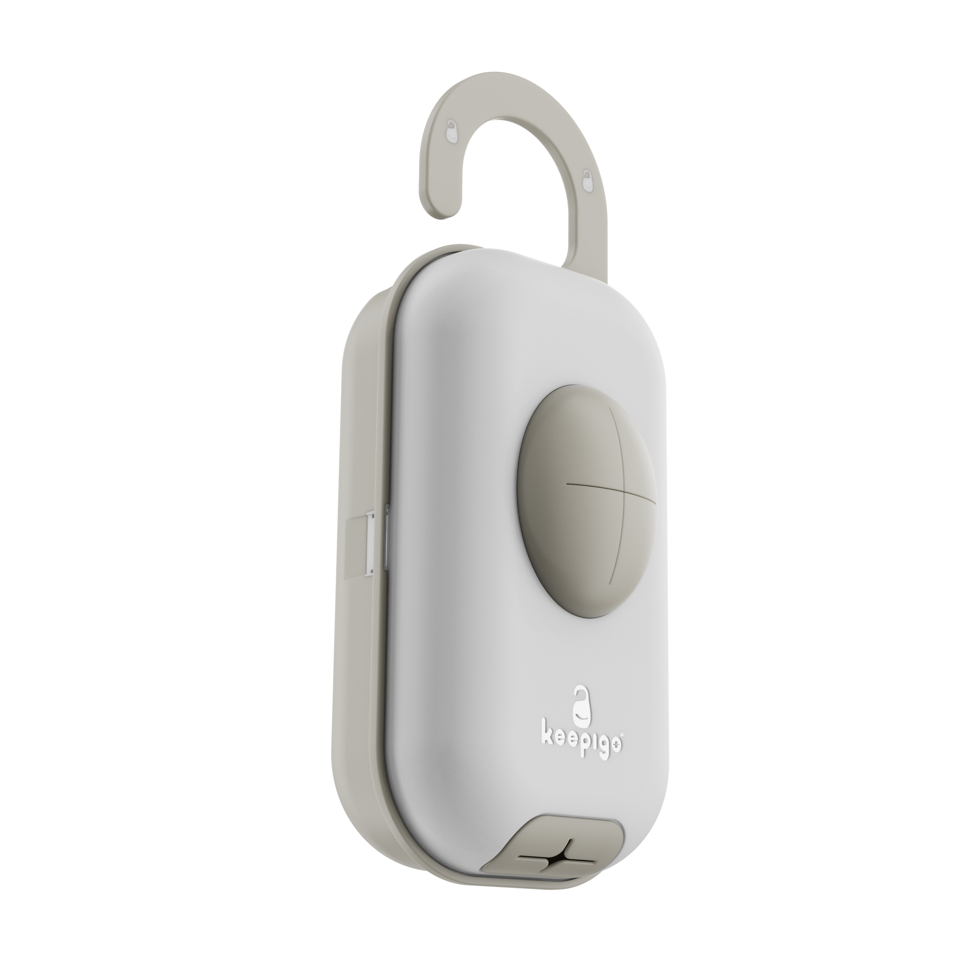 Keepigo| Baby Beige| Diaper Bag Wipe Dispenser | 3-in-1 Portable Diaper Caddy Organizer, Baby Wipe Holder with Disposable Bags | Baby Essentials for Newborns, Toddlers, Travel & Baby Shower Gifts