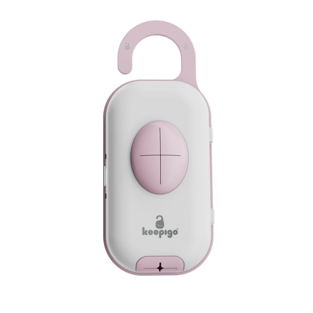 Keepigo| Baby Beige| Diaper Bag Wipe Dispenser | 3-in-1 Portable Diaper Caddy Organizer, Baby Wipe Holder with Disposable Bags | Baby Essentials for Newborns, Toddlers, Travel & Baby Shower Gifts