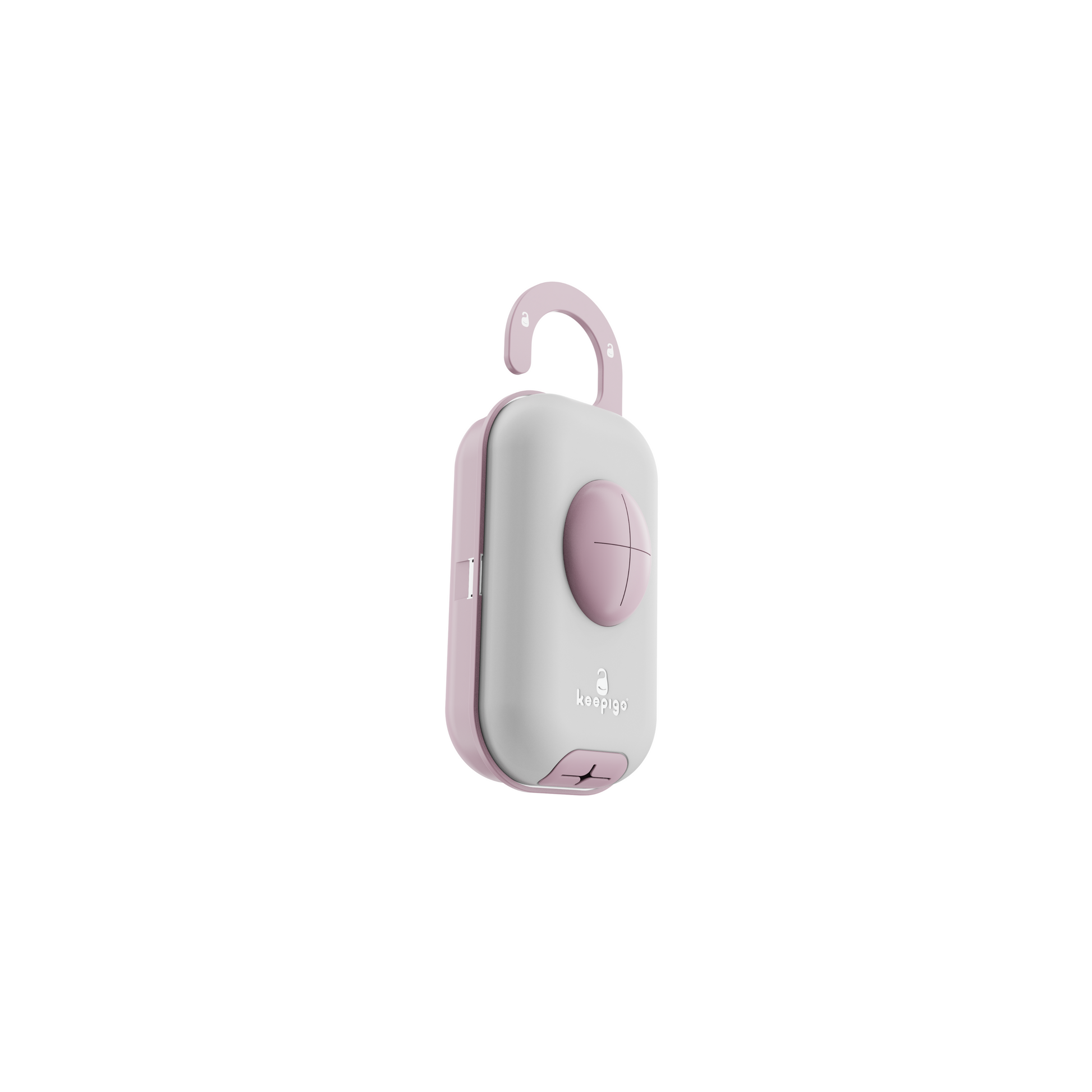keepigo| Baby pink Diaper Bag Wipe Dispenser | 3-in-1 Portable Diaper Caddy Organizer, Baby Wipe Holder with Disposable Bags | Baby Essentials for Newborns, Toddlers, Travel & Baby Shower Gifts