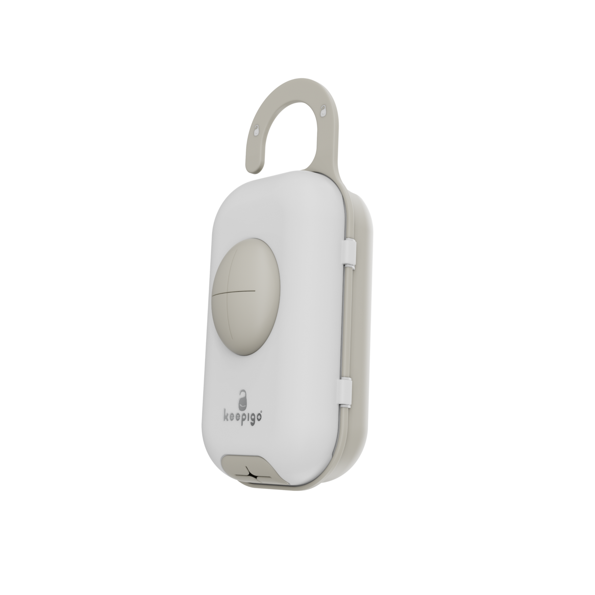 Keepigo beige, Diaper Bag Wipe Dispenser | 3-in-1 Portable Diaper Caddy Organizer, Baby Wipe Holder with Disposable Bags | Baby Essentials for Newborns, Toddlers, Travel & Baby Shower Gifts