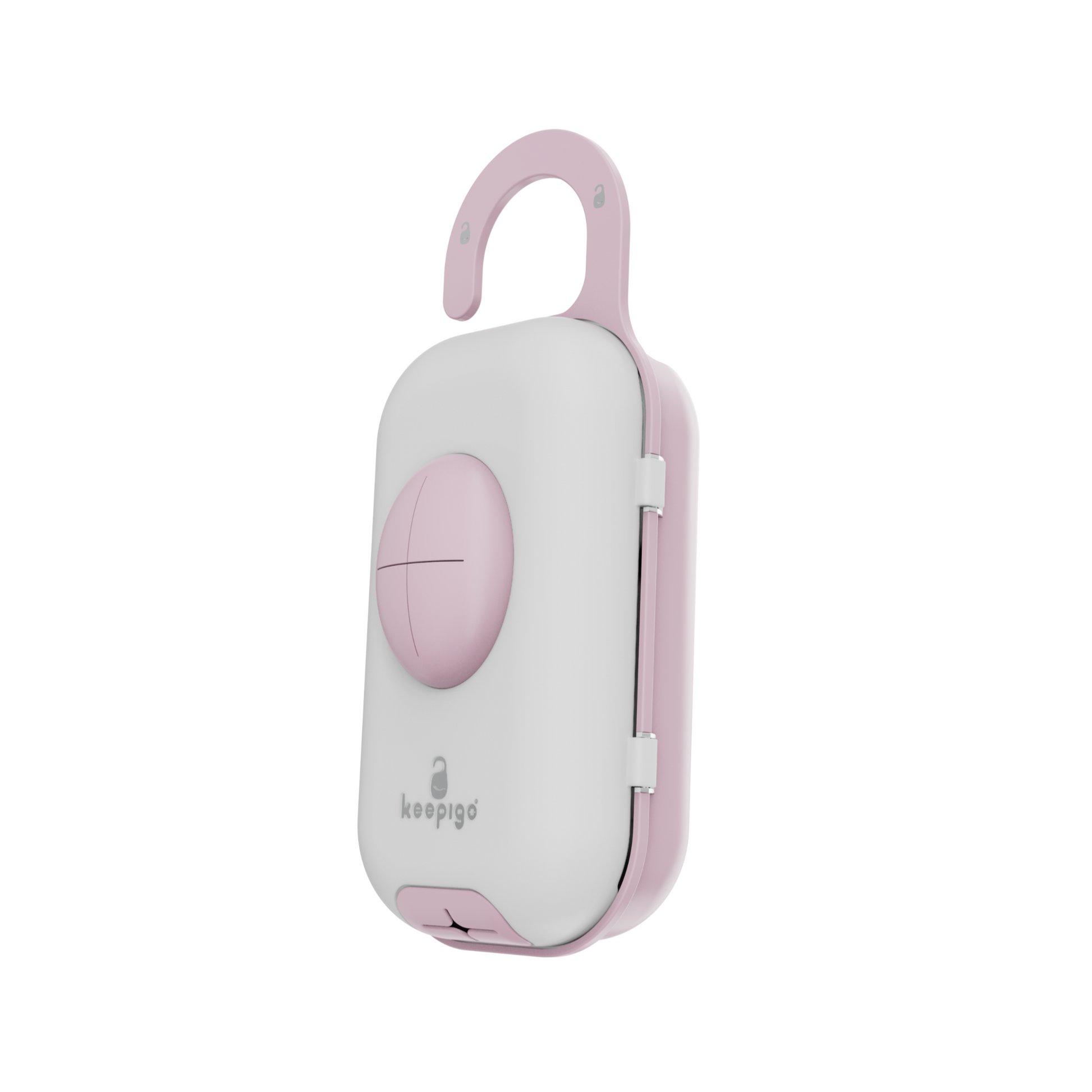 keepigo| Baby pink Diaper Bag Wipe Dispenser | 3-in-1 Portable Diaper Caddy Organizer, Baby Wipe Holder with Disposable Bags | Baby Essentials for Newborns, Toddlers, Travel & Baby Shower Gifts
